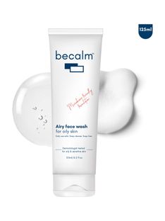 Becalm Airy Wash for Men & Women, Oily Skin Cleanser, Salicylic Face Wash(125 ml)