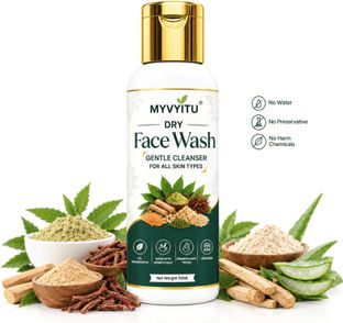 myvyitu 8 Natural Skin Activators Dry Powder | Waterless Herbal Facial Cleanser | Chemical-Free Skincare Face Wash(50 g)