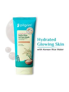 Pilgrim Korean Rice Water Hydra Glow Brightening Gel For Women | Glowing Skin Face Wash(100 ml)