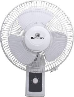 royalry High Speed 3 Blade Wall-Mounted Table Fan with Low Noise Motor (12 inch, White) 3 mm Ultra Hig...