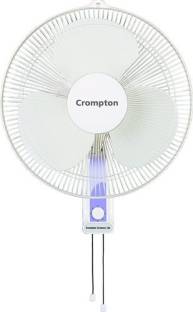 Crompton HIFLO 100% COPPER HIGH SPEED SUPER SILENT 400 mm Silent Operation 3 Blade Wall Fan