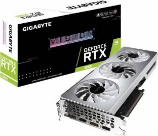 Add to Compare GIGABYTE NVIDIA GeForce RTX™ 3060 VISION OC 12G 12 GB GDDR6 Graphics Card 1837 MHzClock Speed Chipset: NVIDIA BUS Standard: PCI-E 4.0 x 16 Graphics Engine: GeForce RTX™ 3060 Memory Interface 192 bit 1 Year Domestic ₹88,600 ₹1,40,999 37% off Free delivery
