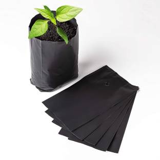 Go Garden Plastic UV Protected Poly Grow Nursery Plant Bags , Plant  Container , Grow Bags for Home