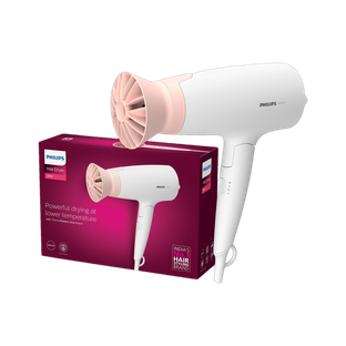 PHILIPS BHD308/30 Hair Dryer(1600 W, White, Pink)