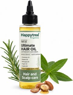 Happytree Ultimate Hair Growth Oil | Reduces Hair Fall & Promotes Hair Growth |Lightweight Hair Oil(300 ml)