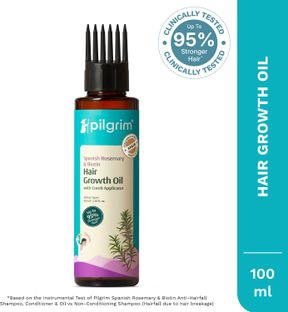 Pilgrim Spanish Rosemary & Biotin Hair Oil For Strengthening & Hair Growth Hair Oil(100 ml)