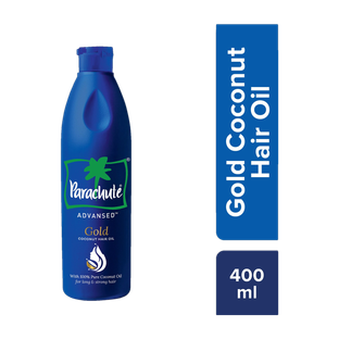 Parachute Advansed Gold Coconut Hair Oil, Made with Pure Coconut Oil, Vitamin E Hair Oil(400 ml)