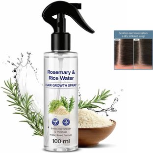 Glow Fox Rosemary Water for Hair Regrowth| Strengthens Hair|For All Hair Types,Mist Spray Hair Spray(100 ml)