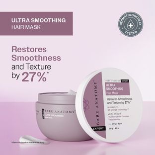 BARE ANATOMY Ultra Smoothing Hair Mask | Smoothens Hair | For Dry & Frizzy Hair(250 g)