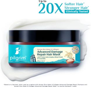 Pilgrim Advanced Damage Repair Hair Mask For Women & Men With Korean Rice Water(100 ml)