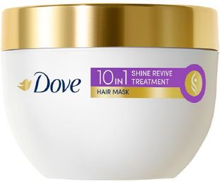 DOVE 10 In 1 Shine Revive Treatment Hair Mask 300 Ml, For Dull Hair(300 ml)