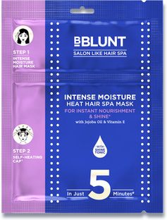 BBlunt Intense Moisture Heat Hair Spa Mask with Jojoba Oil & VitaminE-(70 g)