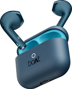 boAt Airdopes Alpha,35H Battery, 13mm Drivers,ENx, App Support Bluetooth(Deep Blue, In the Ear)