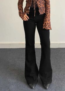 HHdenims Boot-Leg Women Black Jeans