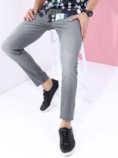 HIGHLANDER Tapered Fit Men Grey Jeans