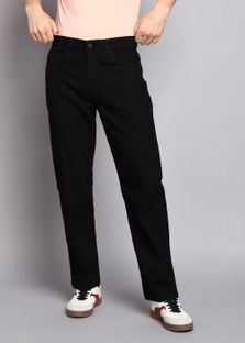 Roadster Straight Fit Men Black Jeans