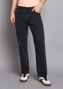 Roadster Straight Fit Men Black Jeans