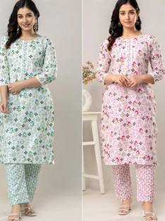 SN FASHION ATTIRE SN FASHION ATTIRE Women Floral Print A-line Kurta