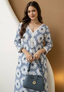 Dressar Dressar Women Printed Straight Kurta