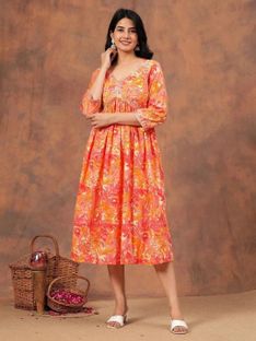 Lakshay Fashion Women Embroidered Anarkali Kurta(Multicolor)