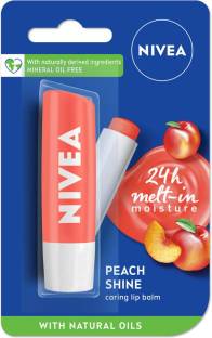 NIVEA Shine Caring Lip Balm Peach