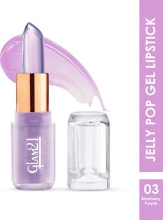 Glam21 Jelly Pop Color Change Fruity Gel Lipstick Soft Lips | Waterproof Glossy Finish(Blueberry Purple, 3.5 g)
