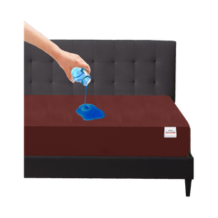 Mattress Protector King Size Fitted Terry Cotton Breathable, Stretchable, Waterproof Mattress Cover(78 inch x 72 inch, Brown)