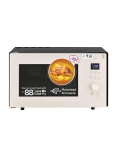 LG 28 L Scan to Cook Wi-Fi Model- ThinQ Enabled 301 Auto Cook Menu Diet Fry Charcoal Lighting Heater 30 Healthy Heart' Recipes~ Multicook Tawa Convection Microwave Oven(MJEN286UBW, Black, White)