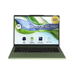 MOTOROLA Motobook 60 Pro Full Metal AI PC WUXGA OLED Intel Core Ultra 5 225H - (16 GB/512 GB SSD/Windows 11 Home) 14IAH101 Thin and Light Laptop(14 inch, PANTONE Bronze Green, 1.39 kg, With MS Office)