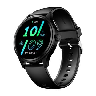 boAt Lunar Discovery Neo 1.39" HD Display, Metallic Finish, BT Calling, Smart Watch Smartwatch(Active Black Strap, Free Size)