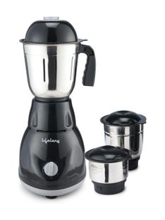 Lifelong Power Pro 500 W Mixer Grinder(LLMG23 | 3 Jars | Black)