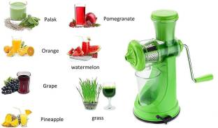KAYZL Hand Juicer for Fruits and Vegetables 0 Juicer (3 Jars, Green)
