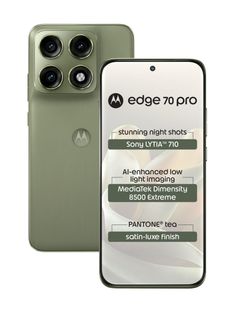 MOTOROLA edge 70 pro (Satin-Luxe PANTONE Tea (Green), 256 GB)(12 GB RAM)
