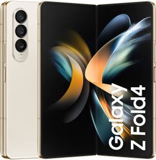 Add to Compare SAMSUNG Galaxy Z Fold4 5G (Beige, 512 GB) 2.959 Ratings & 8 Reviews 12 GB RAM | 512 GB ROM 19.3 cm (7.6 inch) Full HD+ Display 50MP + 12MP + 10MP | 10MP Front Camera 4400 mAh Lithium Ion Battery Qualcomm Snapdragon 8+ Gen 1 Processor 1 Year Manufacturer Warranty for Device and 6 Months Manufacturer Warranty for In-Box Accessories ₹1,64,999 ₹1,87,999 12% off Free delivery Upto ₹17,500 Off on Exchange No Cost EMI from ₹13,750/month