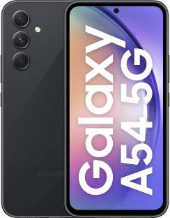 Add to Compare SAMSUNG Galaxy A54 5G (Awesome Graphite, 128 GB) 4.3150 Ratings & 17 Reviews 8 GB RAM | 128 GB ROM | Expandable Upto 1 TB 16.26 cm (6.4 inch) Full HD+ Display 50MP + 12MP + 5MP | 32MP Front Camera 5000 mAh Battery Exynos 1380, Octa Core Processor 1 Year Manufacturer Warranty for Device and 6 Months Manufacturer Warranty for In-Box Accessories ₹38,999 ₹41,999 7% off Free delivery Upto ₹26,250 Off on Exchange No Cost EMI from ₹3,250/month
