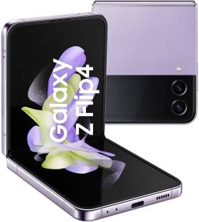 Add to Compare SAMSUNG Galaxy Z Flip4 5G (Bora Purple, 128 GB) 3.7179 Ratings & 17 Reviews 8 GB RAM | 128 GB ROM 17.02 cm (6.7 inch) Full HD+ Display 12MP + 12MP | 10MP Front Camera 3700 mAh Lithium Ion Battery Qualcomm Snapdragon 8+ Gen 1 Processor 1 Year Manufacturer Warranty for Device and 6 Months Manufacturer Warranty for In-Box Accessories ₹89,999 ₹1,01,999 11% off Free delivery Upto ₹33,250 Off on Exchange No Cost EMI from ₹15,000/month