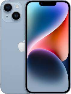 Add to Compare APPLE iPhone 14 (Blue, 128 GB) 4.629,531 Ratings & 1,140 Reviews 128 GB ROM 15.49 cm (6.1 inch) Super Retina XDR Display 12MP + 12MP | 12MP Front Camera A15 Bionic Chip, 6 Core Processor Processor 1 Year Warranty for Phone and 6 Months Warranty for In-Box Accessories ₹71,999 ₹79,900 9% off