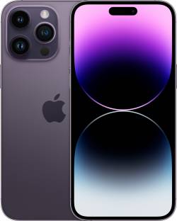 Currently unavailable Add to Compare APPLE iPhone 14 Pro Max (Deep Purple, 1 TB) 1 TB ROM 17.02 cm (6.7 inch) Super Retina XDR Display 48MP + 12MP + 12MP + 12MP | 12MP Front Camera A16 Bionic Chip, 6 Core Processor Processor 1 Year Warranty for Phone and 6 Months Warranty for In-Box Accessories ₹1,89,900