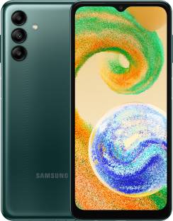 Add to Compare SAMSUNG Galaxy A04s (Green, 64 GB) 4 GB RAM | 64 GB ROM 16.51 cm (6.5 inch) HD+ Display 50MP + 50MP + 2MP + 2MP | 5MP Front Camera 5000 mAh Lithium-ion Battery Exynos Octa Core Processor Processor 1 Year Manufacturer Warranty For Device And 6 Months Manufacturer Warranty For In-box Accessories ₹13,399