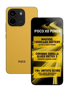 POCO X8 Power 5G (Yellow, 256 GB)(8 GB RAM)