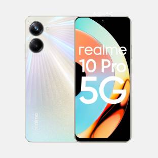 Add to Compare realme 10 Pro 5G (Hyperspace, 128 GB) 4.411,948 Ratings & 949 Reviews 6 GB RAM | 128 GB ROM | Expandable Upto 1 TB 17.07 cm (6.72 inch) Full HD+ Display 108MP + 2MP | 16MP Front Camera 5000 mAh Battery Qualcomm Snapdragon 695 5G Processor 1 Year Manufacturer Warranty for Phone and 6 Months Warranty for In-Box Accessories ₹18,999 ₹20,999 9% off