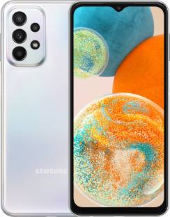 Add to Compare SAMSUNG Galaxy A23 5G (Silver, 128 GB) 4.1506 Ratings & 33 Reviews 6 GB RAM | 128 GB ROM | Expandable Upto 1 TB 16.76 cm (6.6 inch) Full HD+ Display 50MP + 5MP | 8MP Front Camera 5000 mAh Lithium Ion Battery Qualcomm Snapdragon 695 (SM6375) Processor 1 Year Manufacturer Warranty for Device and 6 Months Manufacturer Warranty for In-Box Accessories ₹21,999 ₹28,990 24% off Free delivery by Today Upto ₹21,450 Off on Exchange No Cost EMI from ₹2,445/month