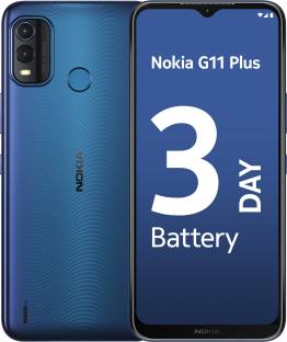 Add to Compare Nokia G11 Plus (Blue, 64 GB) 4 GB RAM | 64 GB ROM 16.55 cm (6.517 inch) HD+ Display 50MP + 2MP | 8MP + 2MP Dual Front Camera 5000 mAh Lithium Polymer Battery Octa Core Processor Processor 1 Year Manufacturer Warranty For Device and 6 Months Manufacturer Warranty For in-box Accessories Including Battery From The Date of Purchase ₹9,499 ₹13,999 32% off Free delivery ₹8,549 with Bank offer + more Bank Offer