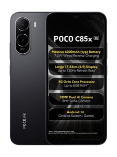 POCO C85x 5G (Elite Black, 64 GB)(4 GB RAM)