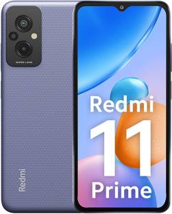 Add to Compare REDMI 11 Prime (Peppy Purple, 64 GB) 4.42,157 Ratings & 88 Reviews 4 GB RAM | 64 GB ROM | Expandable Upto 512 GB 16.71 cm (6.58 inch) Full HD+ Display 50MP + 2MP + 2MP | 8MP Front Camera 5000 mAh Battery Helio G99 Processor 1 Year Manufacturer Warranty for Phone and 6 Months Warranty for In the Box Accessories ₹9,999 ₹14,999 33% off Free delivery by Today Top Discount on Sale