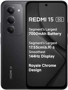 REDMI 15 5G (Midnight Black, 256 GB)(8 GB RAM)