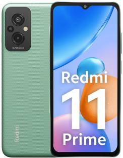 Add to Compare REDMI 11 Prime (Playful Green, 64 GB) 4.41,937 Ratings & 76 Reviews 4 GB RAM | 64 GB ROM | Expandable Upto 512 GB 16.71 cm (6.58 inch) Full HD+ Display 50MP + 2MP + 2MP | 8MP Front Camera 5000 mAh Battery Helio G99 Processor 1 Year Manufacturer Warranty for Phone and 6 Months Warranty for In the Box Accessories ₹9,999 ₹14,999 33% off Free delivery Upto ₹9,450 Off on Exchange Bank Offer