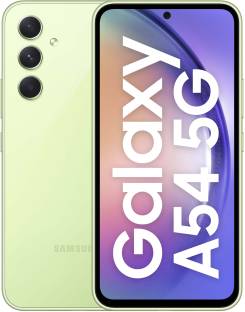 Add to Compare SAMSUNG Galaxy A54 5G (Awesome Lime, 256 GB) 4.3150 Ratings & 17 Reviews 8 GB RAM | 256 GB ROM | Expandable Upto 1 TB 16.26 cm (6.4 inch) Full HD+ Display 50MP + 12MP + 5MP | 32MP Front Camera 5000 mAh Battery Exynos 1380, Octa Core Processor 1 Year Manufacturer Warranty for Device and 6 Months Manufacturer Warranty for In-Box Accessories ₹40,999 ₹45,999 10% off Free delivery Upto ₹26,250 Off on Exchange No Cost EMI from ₹3,417/month