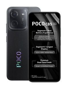 POCO C85 5G (Power Black, 128 GB)(6 GB RAM)
