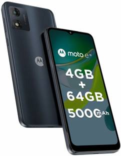 Add to Compare MOTOROLA e13 (Cosmic Black, 64 GB) 414,275 Ratings & 1,251 Reviews 4 GB RAM | 64 GB ROM | Expandable Upto 1 TB 16.51 cm (6.5 inch) HD+ Display 13MP Rear Camera | 5MP Front Camera 5000 mAh Battery Unisoc T606 Processor 1 Year on Handset and 6 Months on Accessories ₹7,499 ₹10,999 31% off Free delivery Lowest price since launch Upto ₹6,950 Off on Exchange